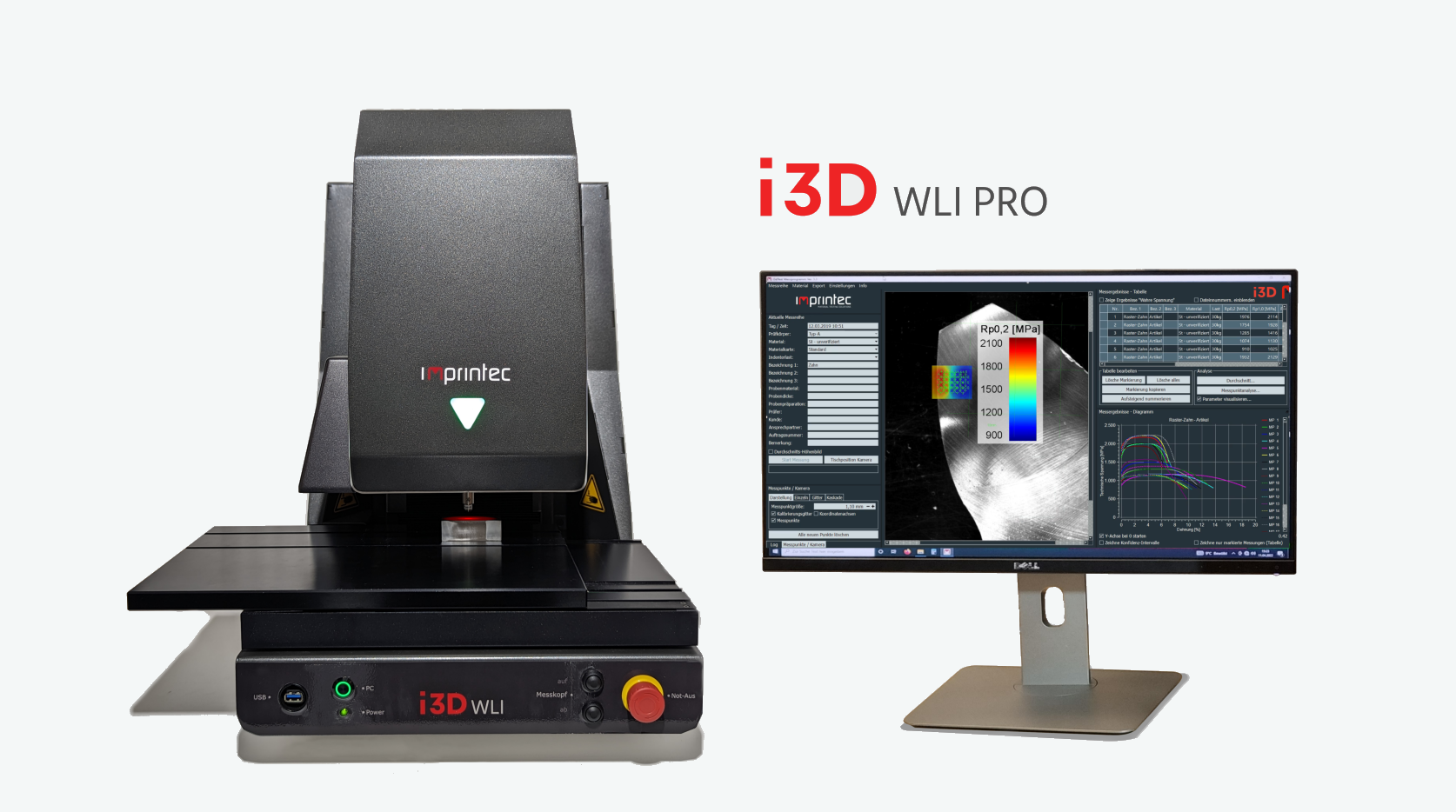 i3D WLI Prüfsystem für mechanische Eigenschaften